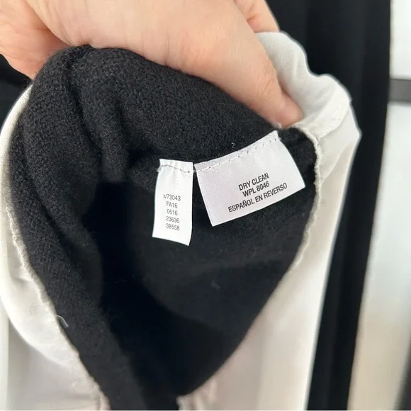 [M] Charter Club Luxury Black and White Dress Shirt & Cashmere Sweater Combo Top - Picture 10 of 13